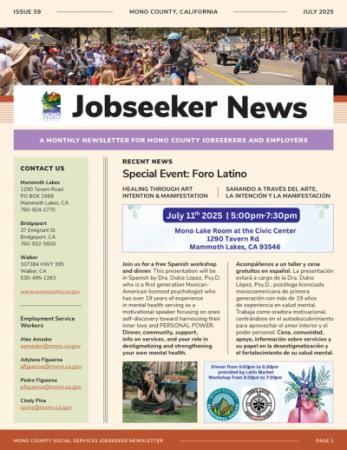 Jobseeker News July Cover