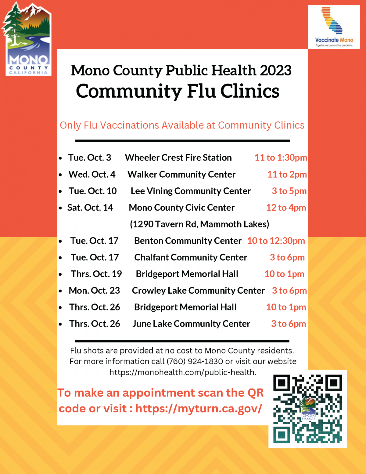2023 Community Flu Schedule 2023 Community Flu Schedule
